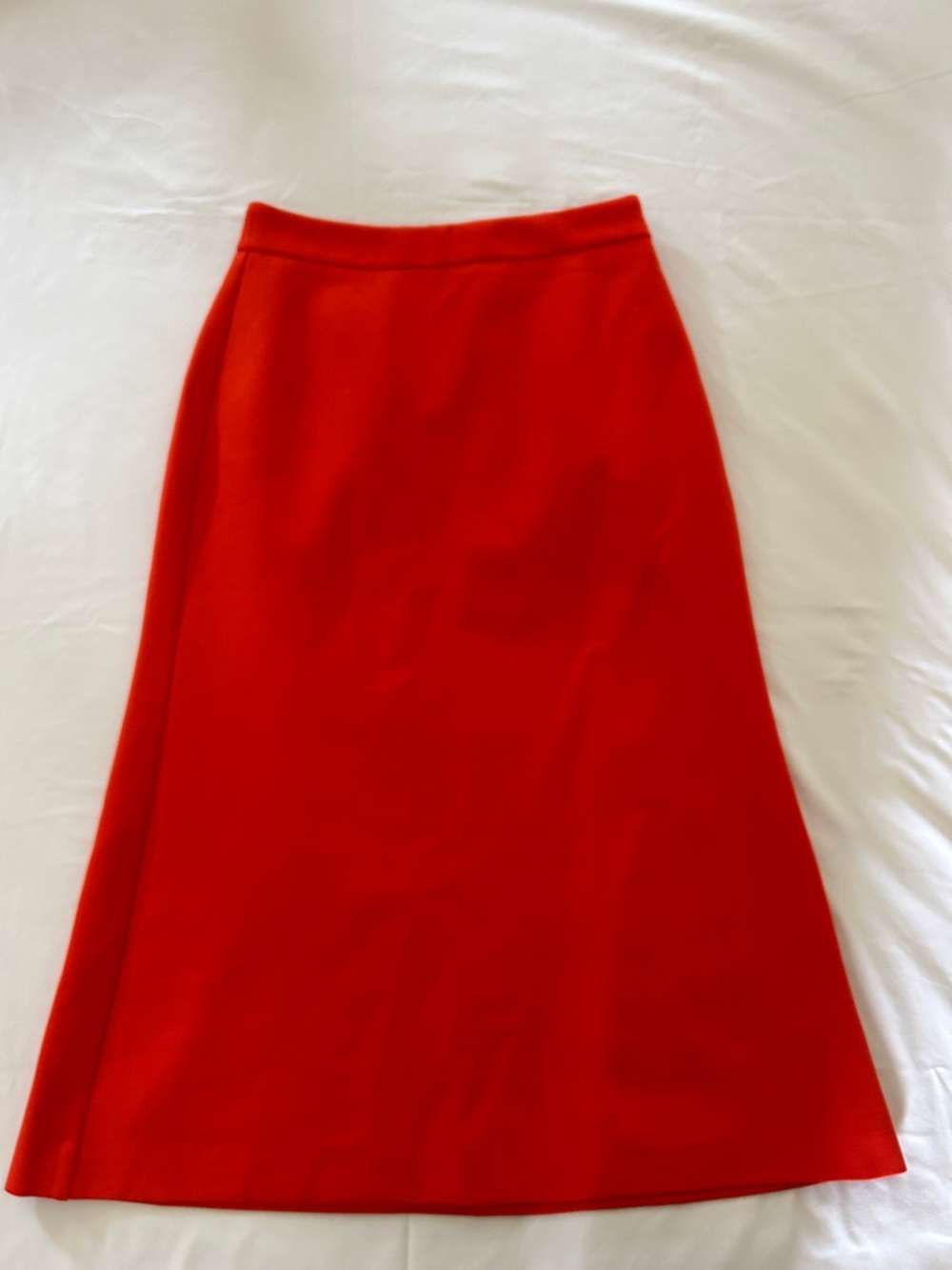 J. Crew Vibrant Red A-Line Skirt. SIZE 0 LIKE NEW